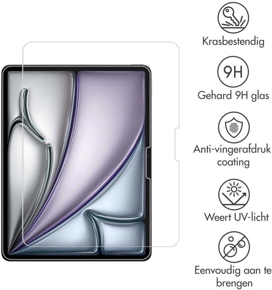 Protecteur d'écran iMoshion Convient pour iPad Air 13 pouces (2024) M2 / iPad Pro 13 (2024) M4 - iMoshion Protecteur d'écran en verre trempé pour tablette