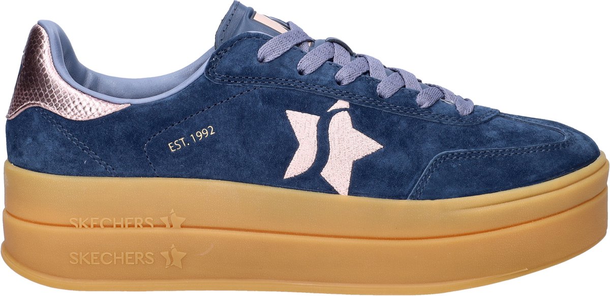 Skechers Academy Hi dames sneaker - Blauw