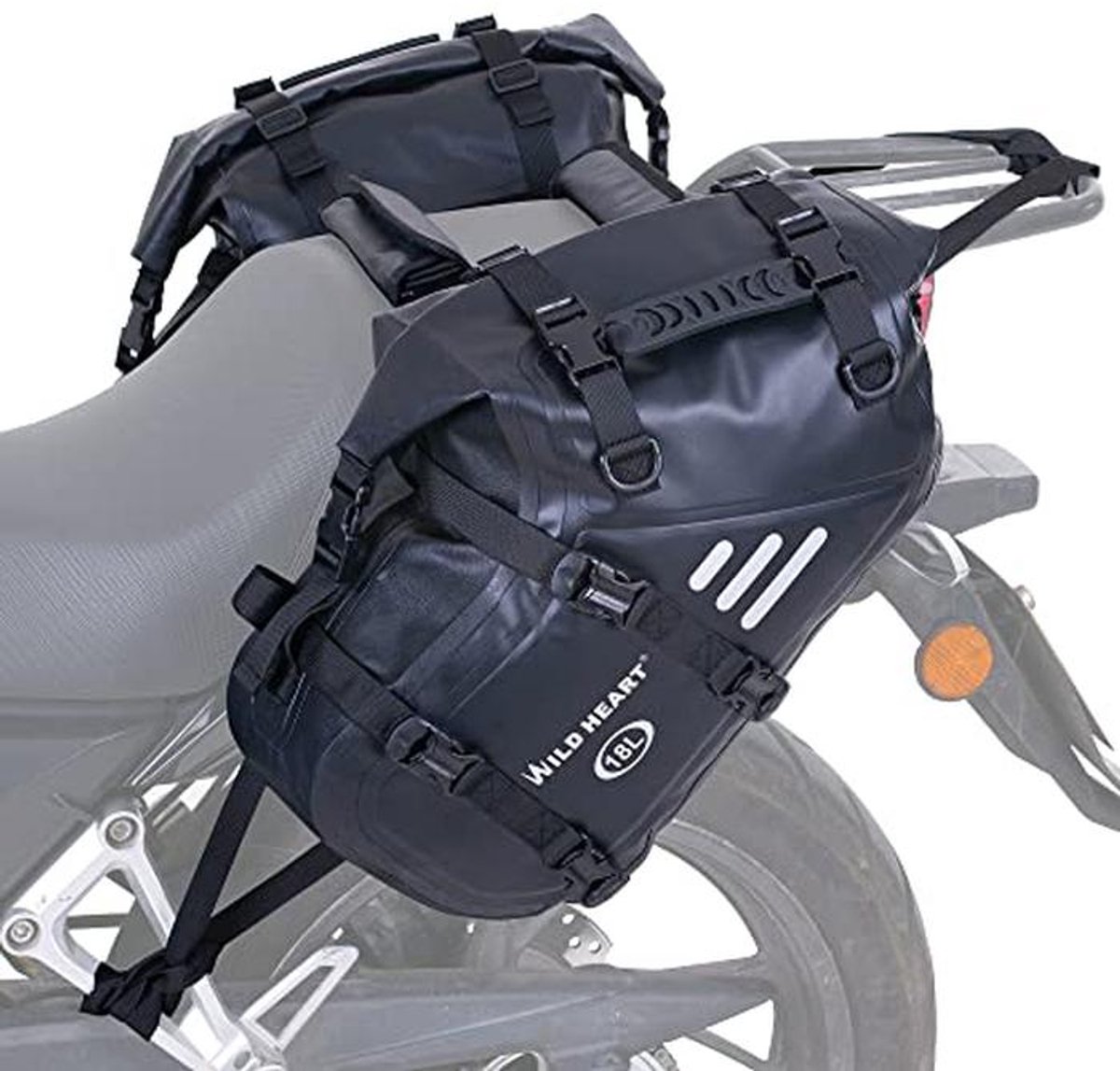 Waterdichte Moottas voor Motorfiets Saddle Bags 36L - Dubbel 18L | Fietstas Accessoire