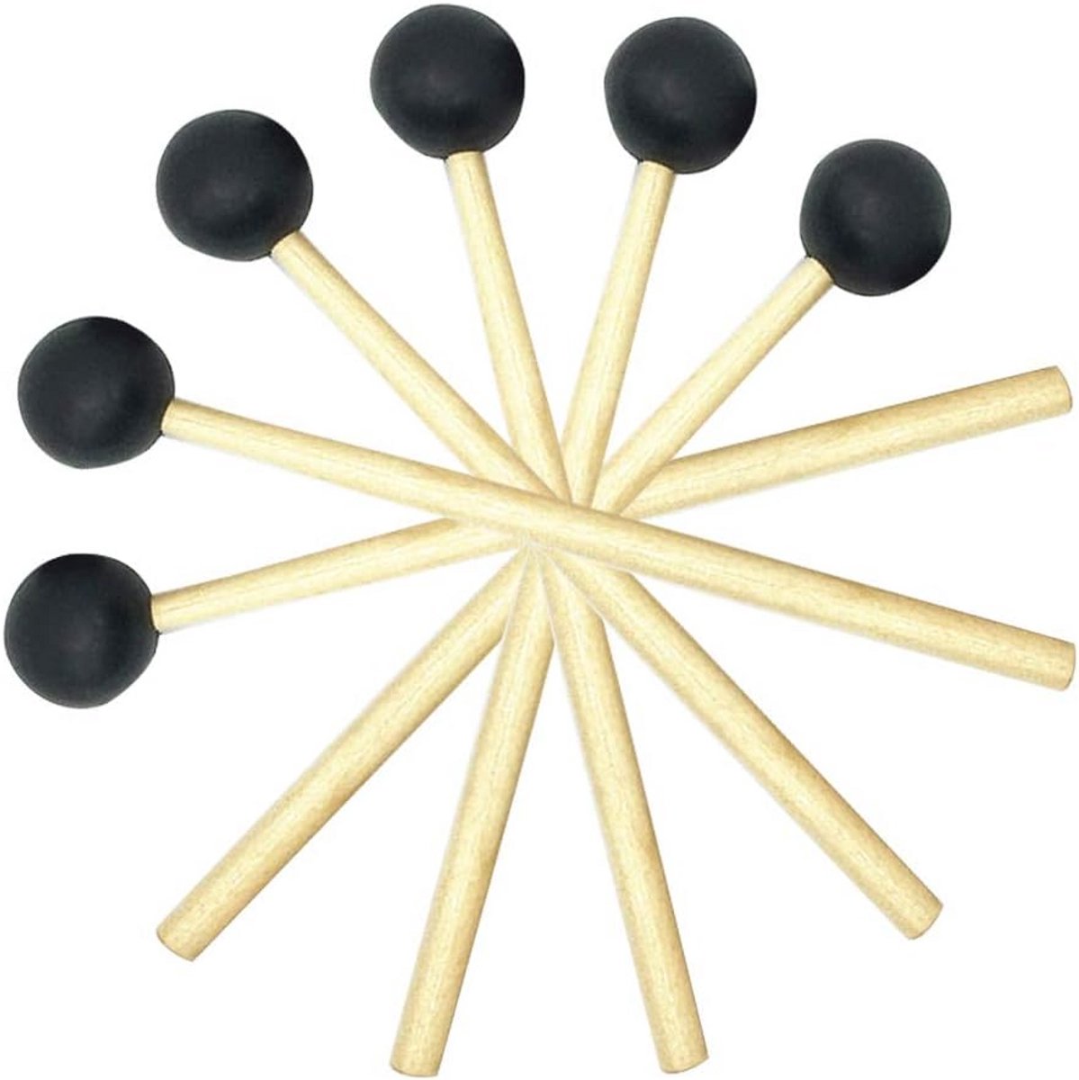 Percussie Mallets en Drum Hamers voor Glockenspiel en Xylofoon - 6 Stuks