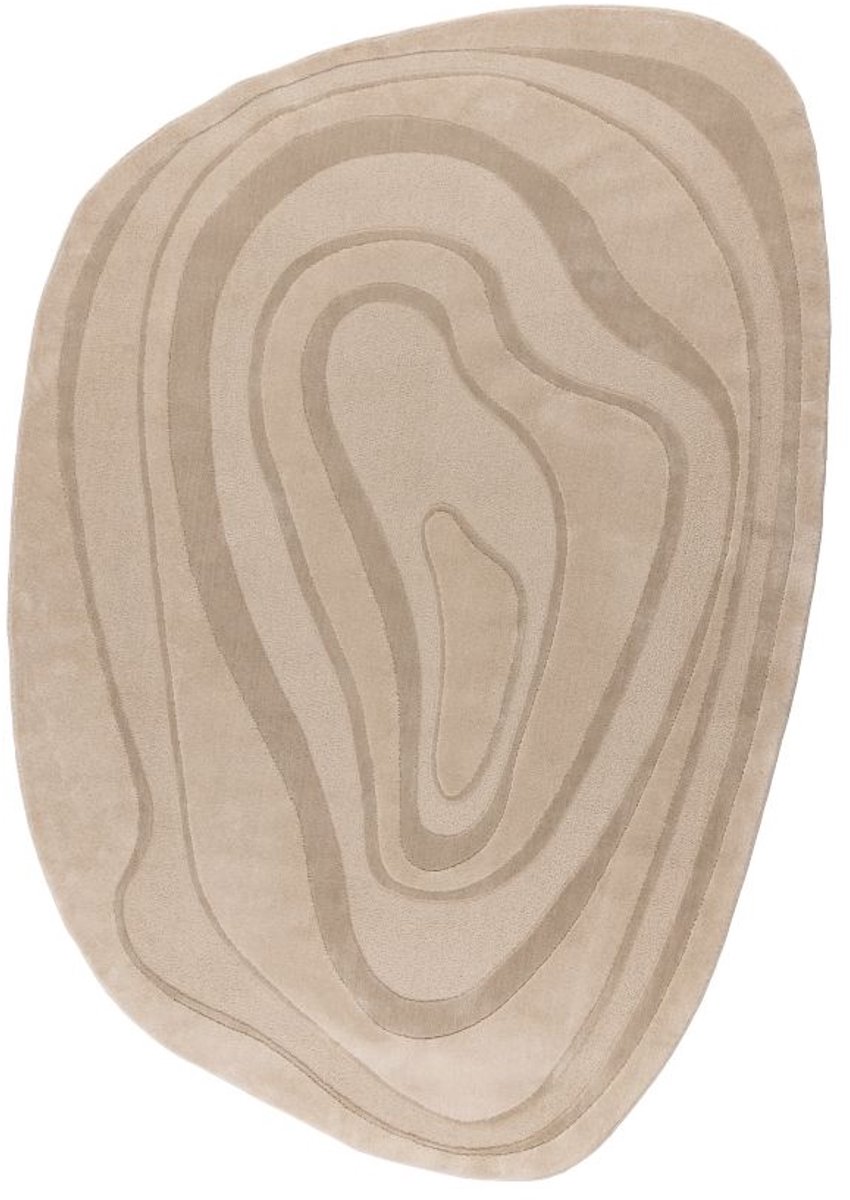 Muratap Organisch Abstract Vloerkleed Livorno Beige- 160x230 CM