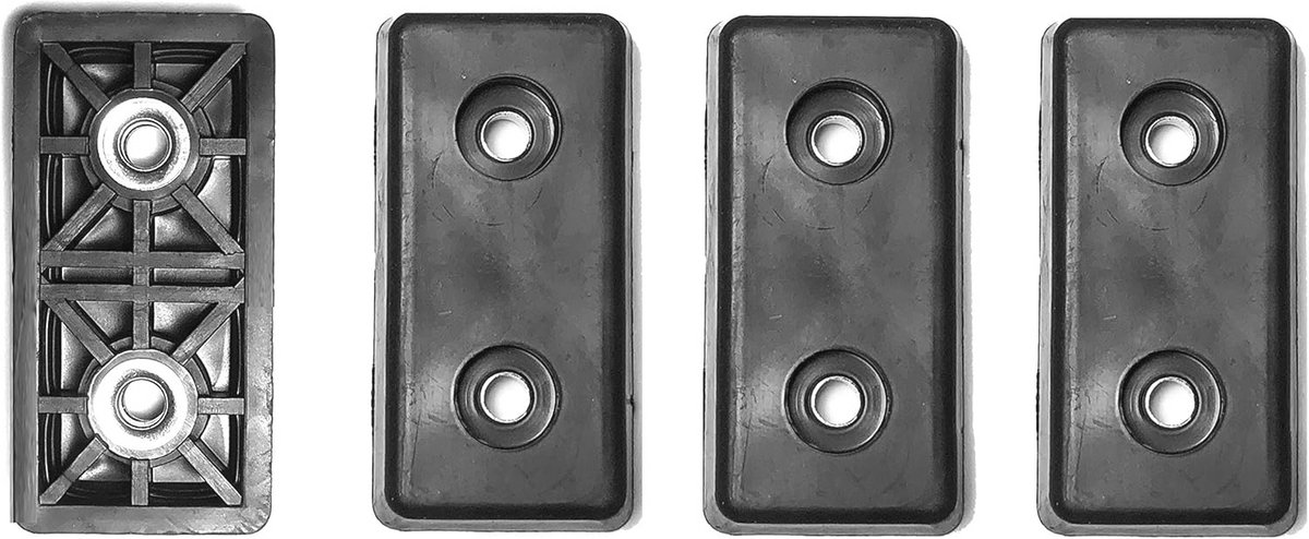 Kleine rechthoekige rubberen voetjes bumpers voor apparatuur