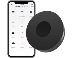 Universele Wifi IR Afstandsbediening Hub – Smart Home Controller voor Airco, TV & Ventilator (Werkt met Alexa)