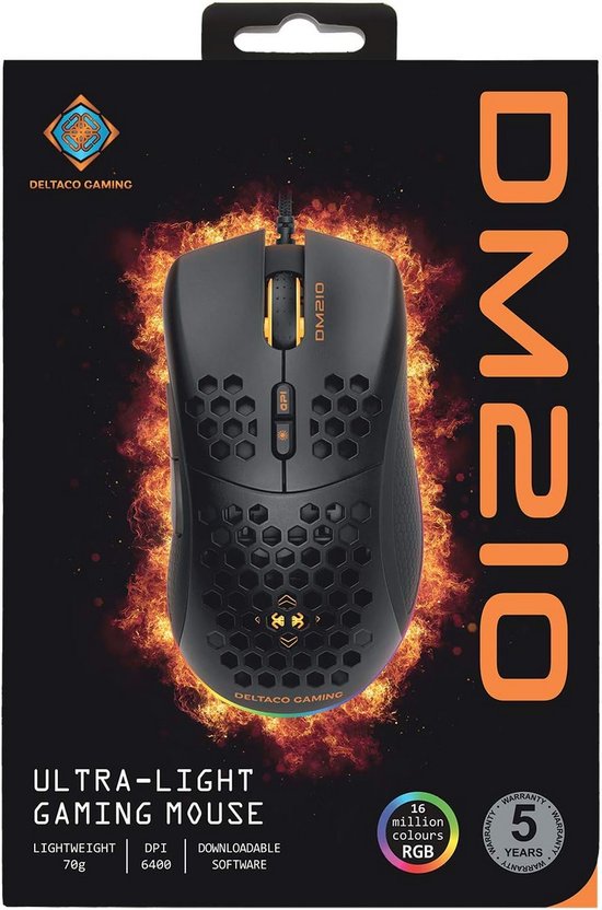 Ultradraadvrije Gaming Muis met Hoge Precisie 6400 DPI en RGB Verlichting — afbeelding 2