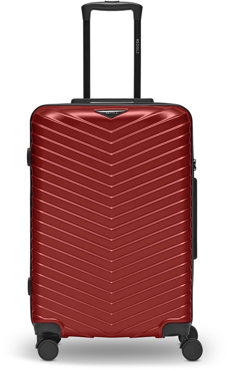 REDOLZ trolley Essentials 18 Trolley Metallic-Red Shiny rood 66cm
