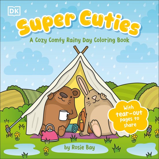 Super Cuties- Super Cuties: A Cozy Comfy Rainy Day Coloring  ... - cover