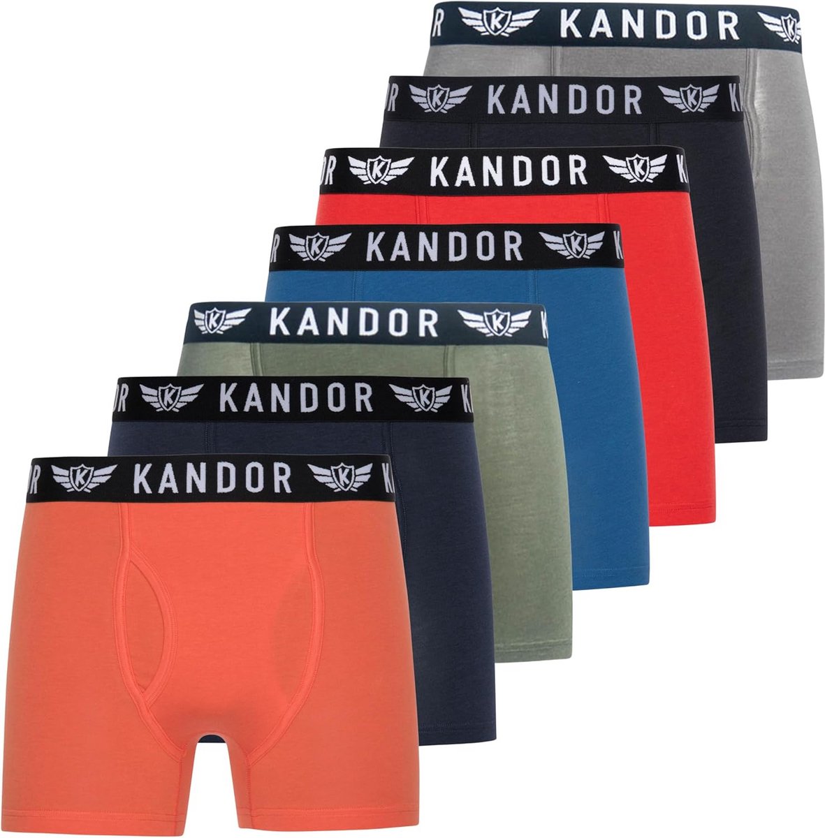 Multipack 7 Heren Boxershorts van Zacht Bamboe & Katoen met Stretch