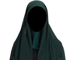 Ronte - Hoofddoek voor dames - Islamitische stretchtulband - Effen bandana - Hoofdbedekking - Moslimvrouwen - Donkergroen