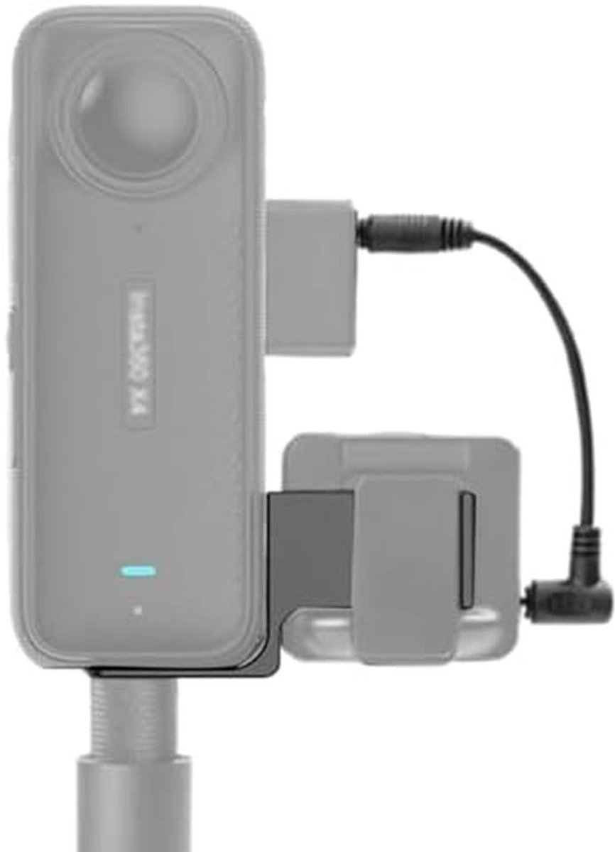 Onzichtbare microfoonhouder 3,5 mm met geluidskabel en aluminium beugel voor camera