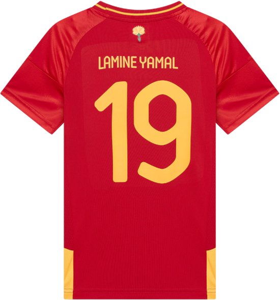 Maillot domicile Espagne Enfants - Lamine Yamal - Taille 116 - Maillot de foot Enfants - Équipe d'Espagne - Vêtements de football - Vêtements de sport