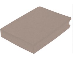 Princess Line Luxe Flanel Hoeslaken 2-Persoons - 140x200 cm - Extra Zacht & Warm – 100% Katoen - Taupe - Strijkvrij - Rondom Elastiek - Hoekhoogte 28 cm