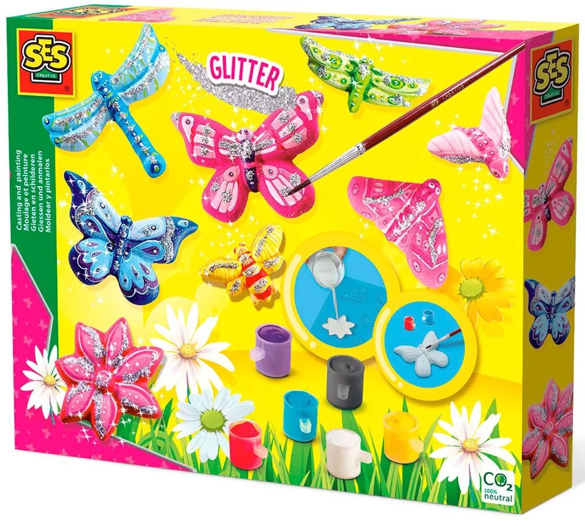 Wishstar 12 vlinderknutselset voor kinderen, vlinder voor kinderen, geschikt voor kinderen, doe-het-zelf, vlinderdecoratie hanger