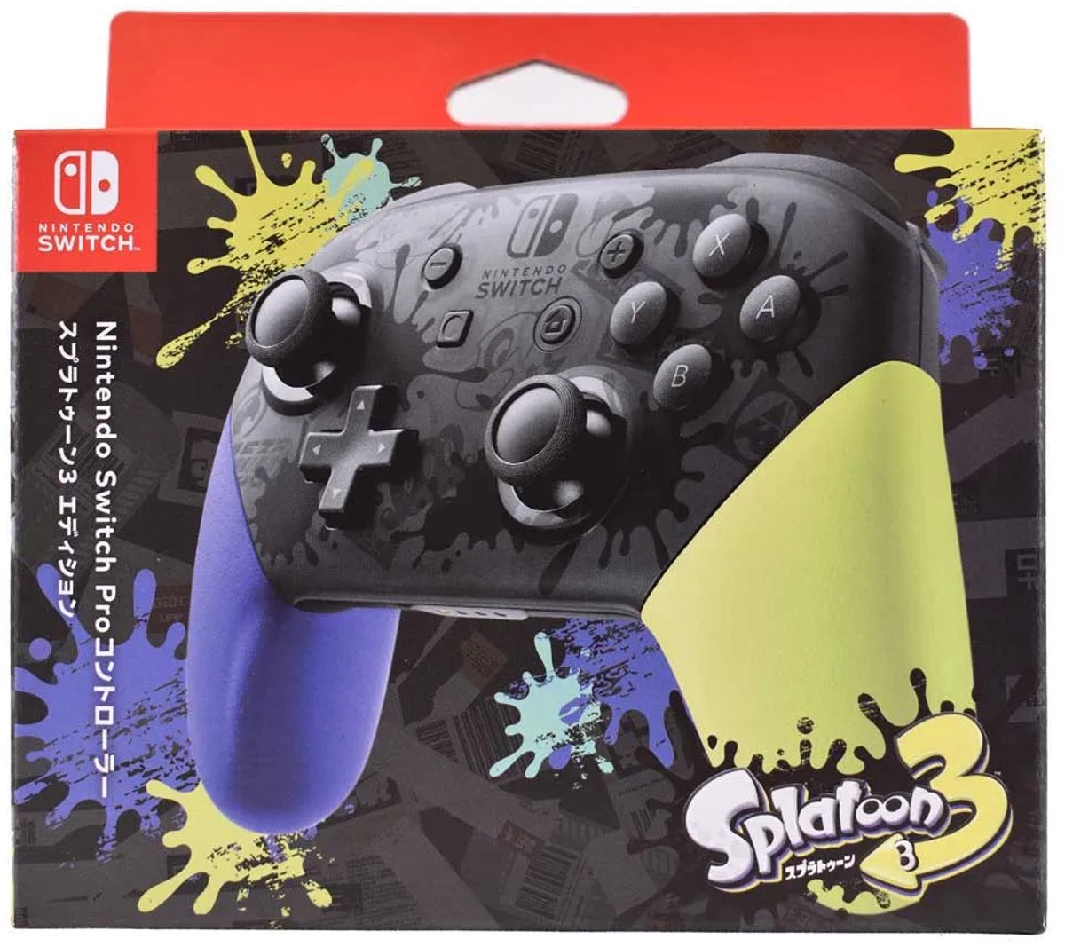Nintendo Official Switch - Pro Controller - Splatoon 3 Edition JP