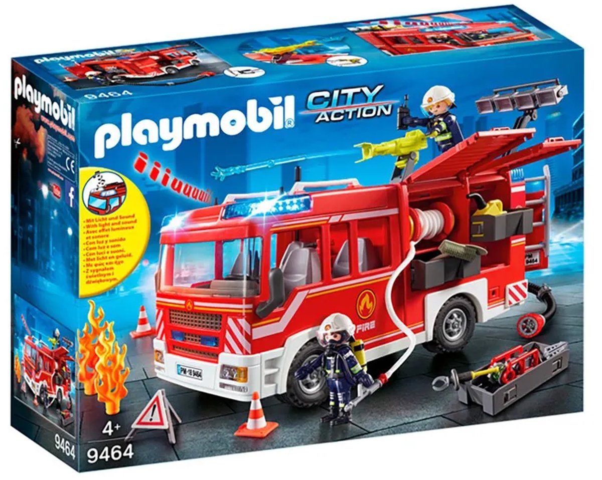 PLAYMOBIL City Action Brandweer pompwagen - 9464 — afbeelding 15