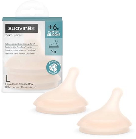 Glazen Babyfles Plasticvrij Brede Hals met Natuurrubber Speen 250 ml