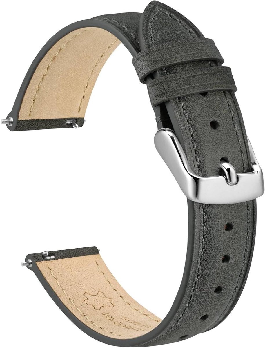 Nordivar - Leren horlogebanden voor dames en heren - Elegante en verwisselbare banden - Compatibel met diverse maten - Trendy accessoire