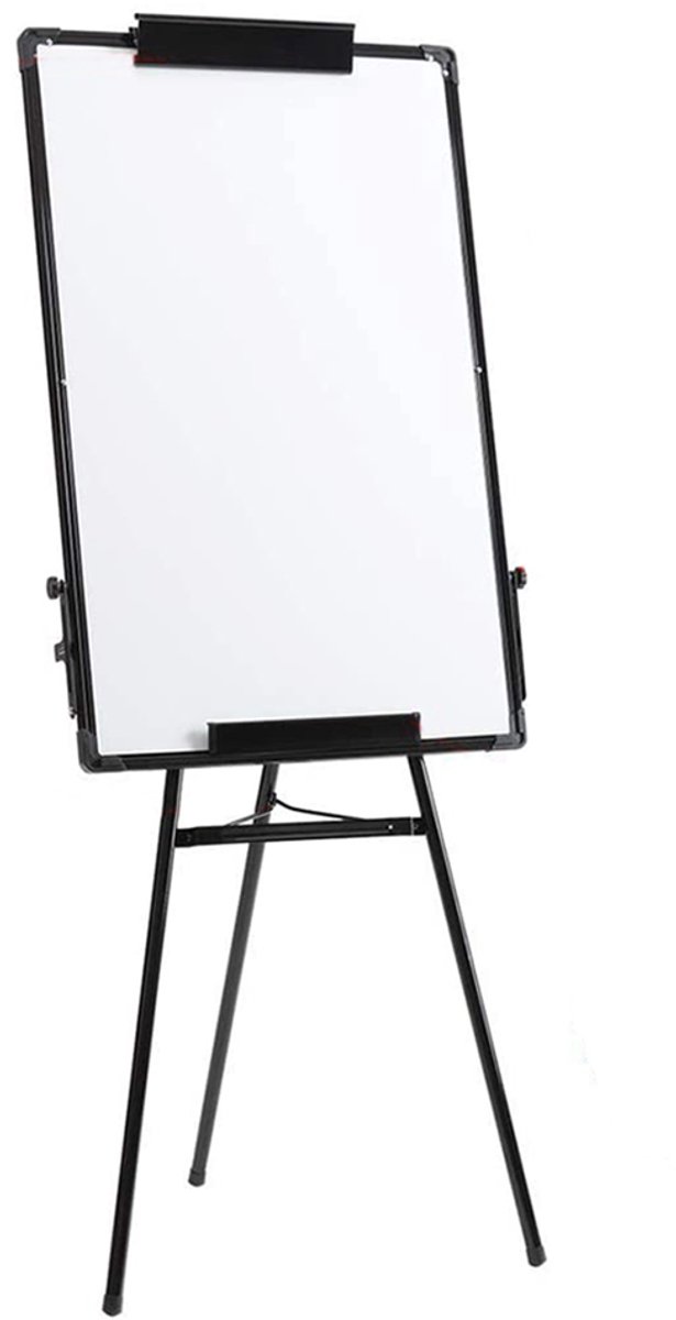 PIPIPOXER- Flip-over 60 x 90 cm, in hoogte verstelbaar Ezel Pennenbakje-Zwart