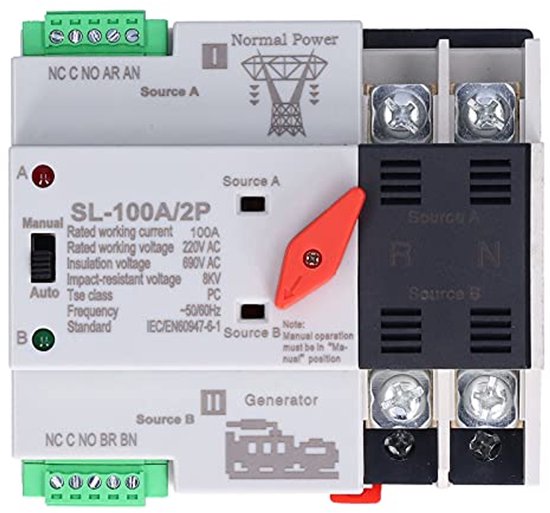 Dual Power Automatische Overdracht Dual Power Automatische Omschakelaar, Elektrische Keuzeschakelaar Schakelaar 4P 100A Mini Dubbele Intelligente Stroomonderbreker Elektrische Dual Power Automatische Overdracht Dual Power Automatische Omschakelaar, Elektrische Keuzeschakelaar Schakelaar 4P 100A Mini Dubbele Intelligente Stroomonderbreker Elektrische