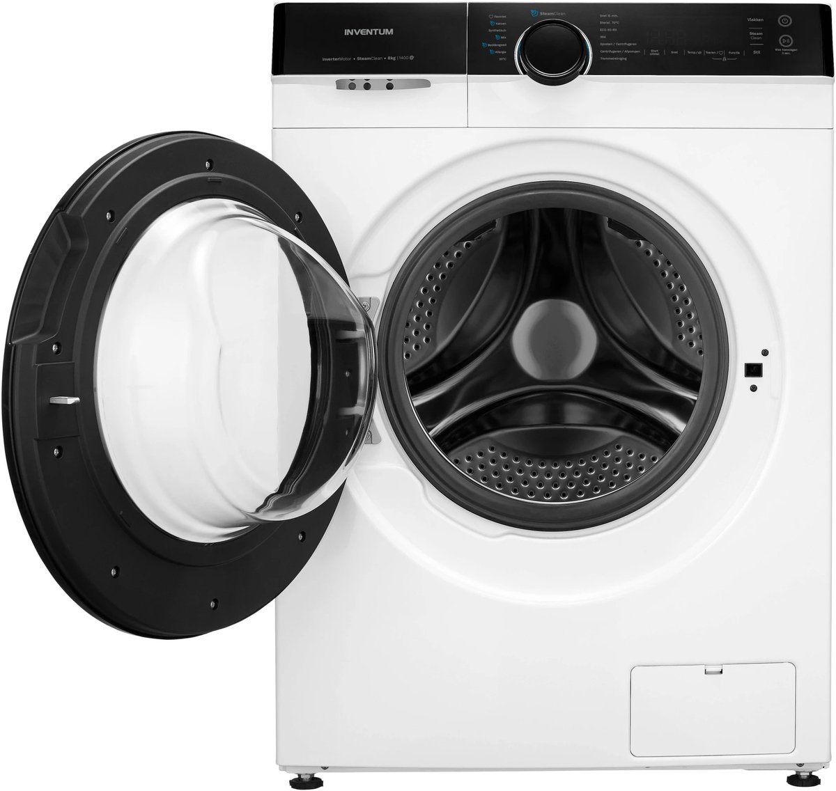 Inventum VWM8030W Wasmachine - 8kg - 1400 toeren - Energielabel A-30% - Stoomfunctie - Wit thumbnail 6