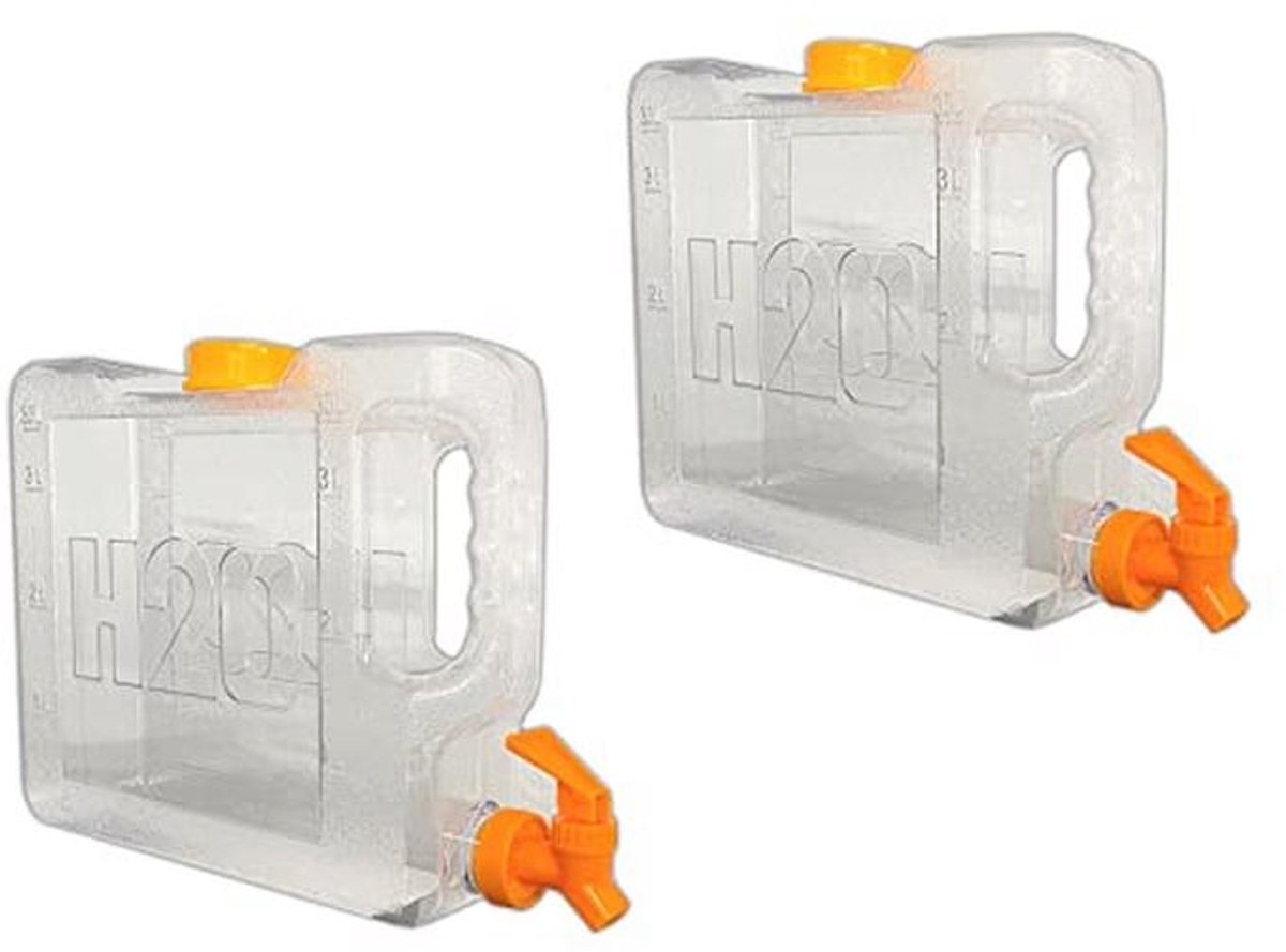 Set van 2 drankdispensers voor koude dranken met tapkraan - 3,5 L