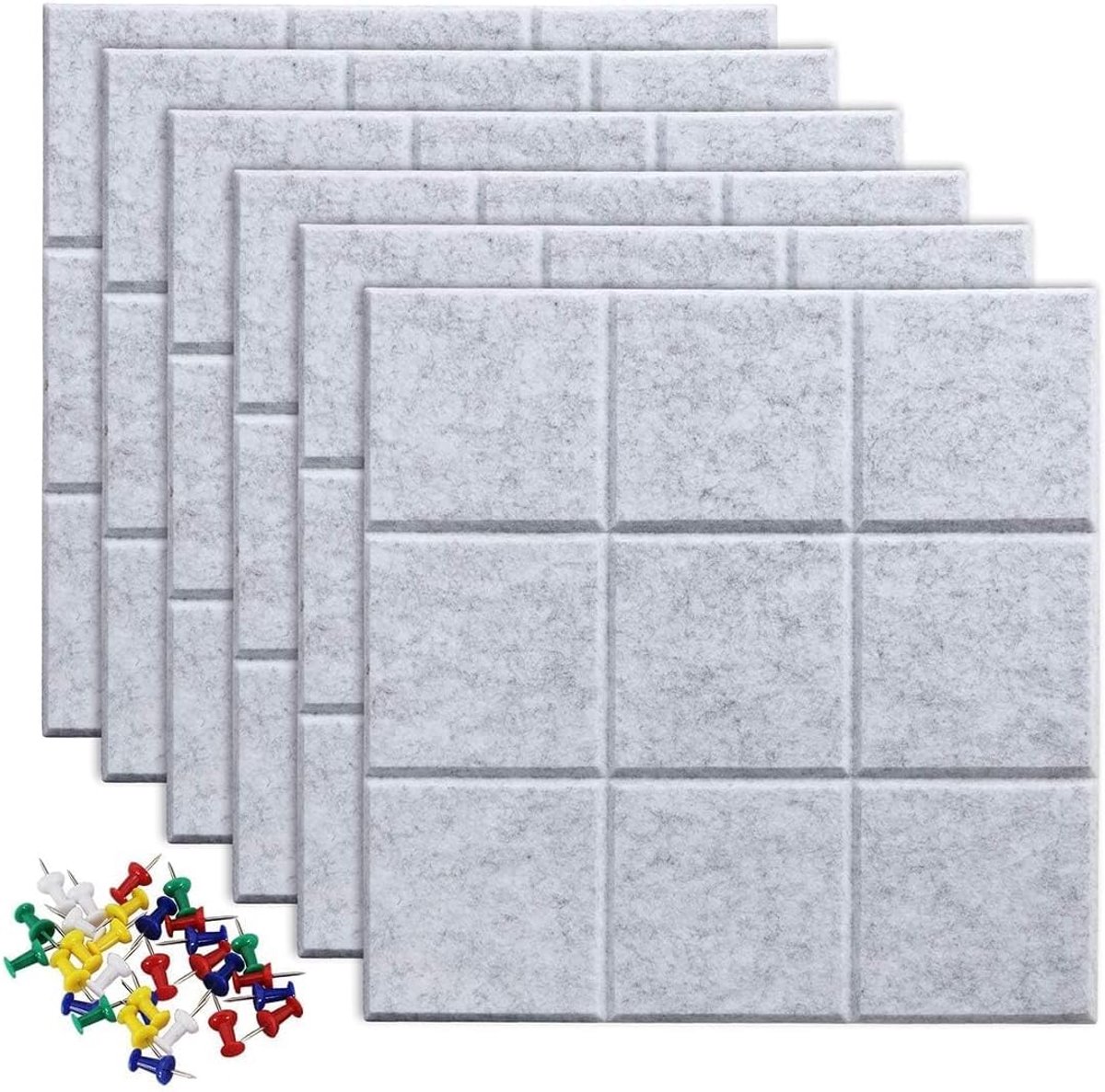 IMPERATORIS® Prikbord van Kurk - Wandboard/Kurkbord - Voor Kantoor School en Thuis - 30 x 30 cm