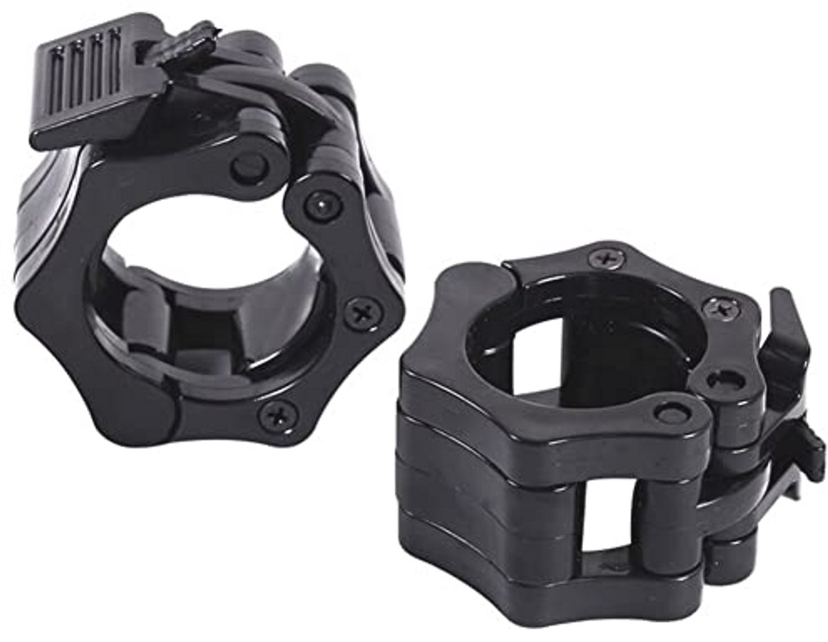 Halter Clips voor Krachttraining – 50 mm Olympische Klemmen voor Gewichtheffen en Fitness