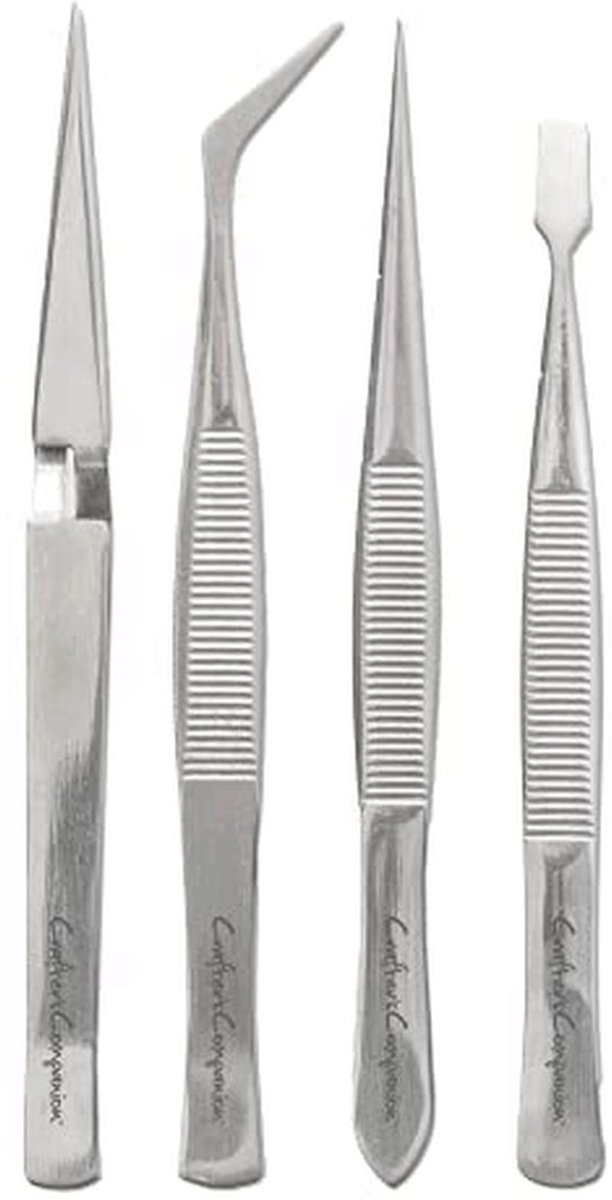 Precisie-pincet set voor knutselen - 4 verschillende soorten voor diverse toepassingen