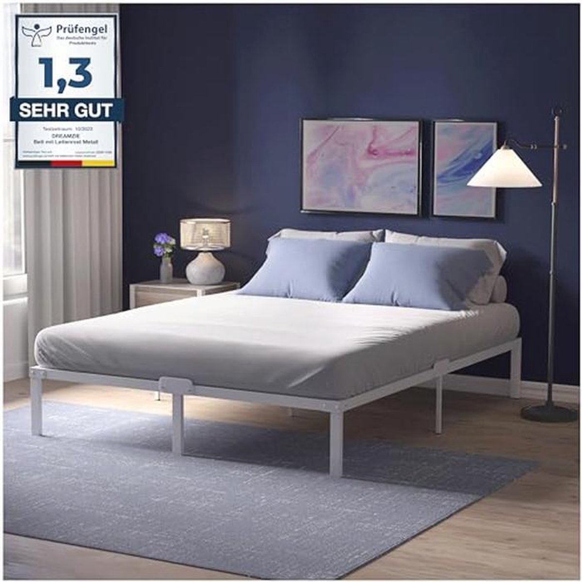 Metalen Bedframe 140x200 cm met Opslagcapaciteit en Eenvoudige Montage