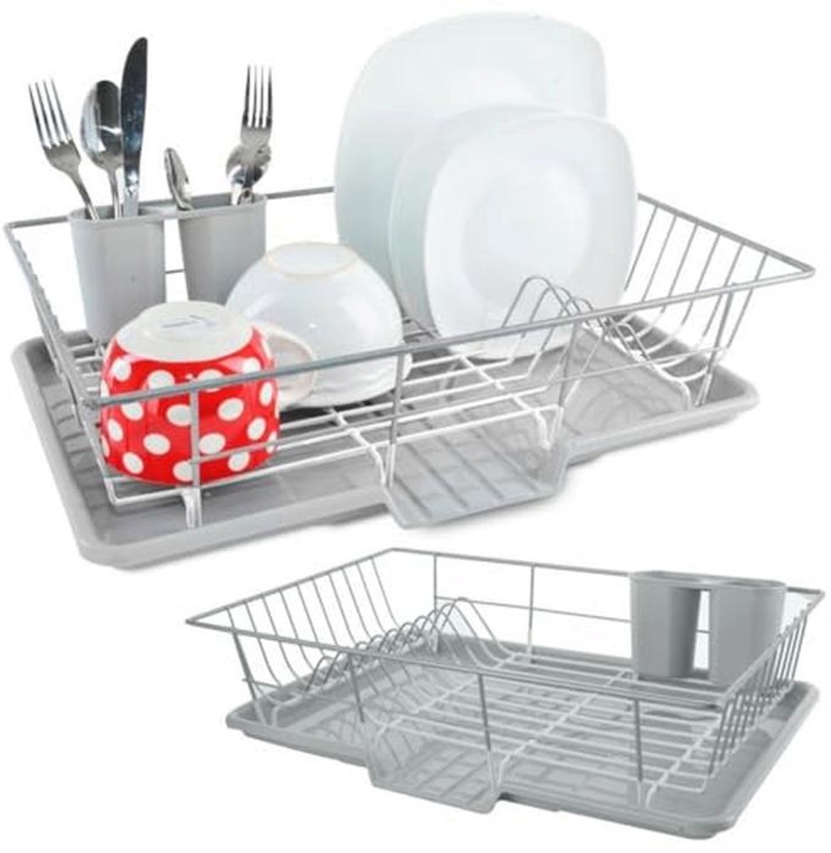 Afdruiprek Grijs 46,5x31 cm - Keukenaccessoire voor Droogproces