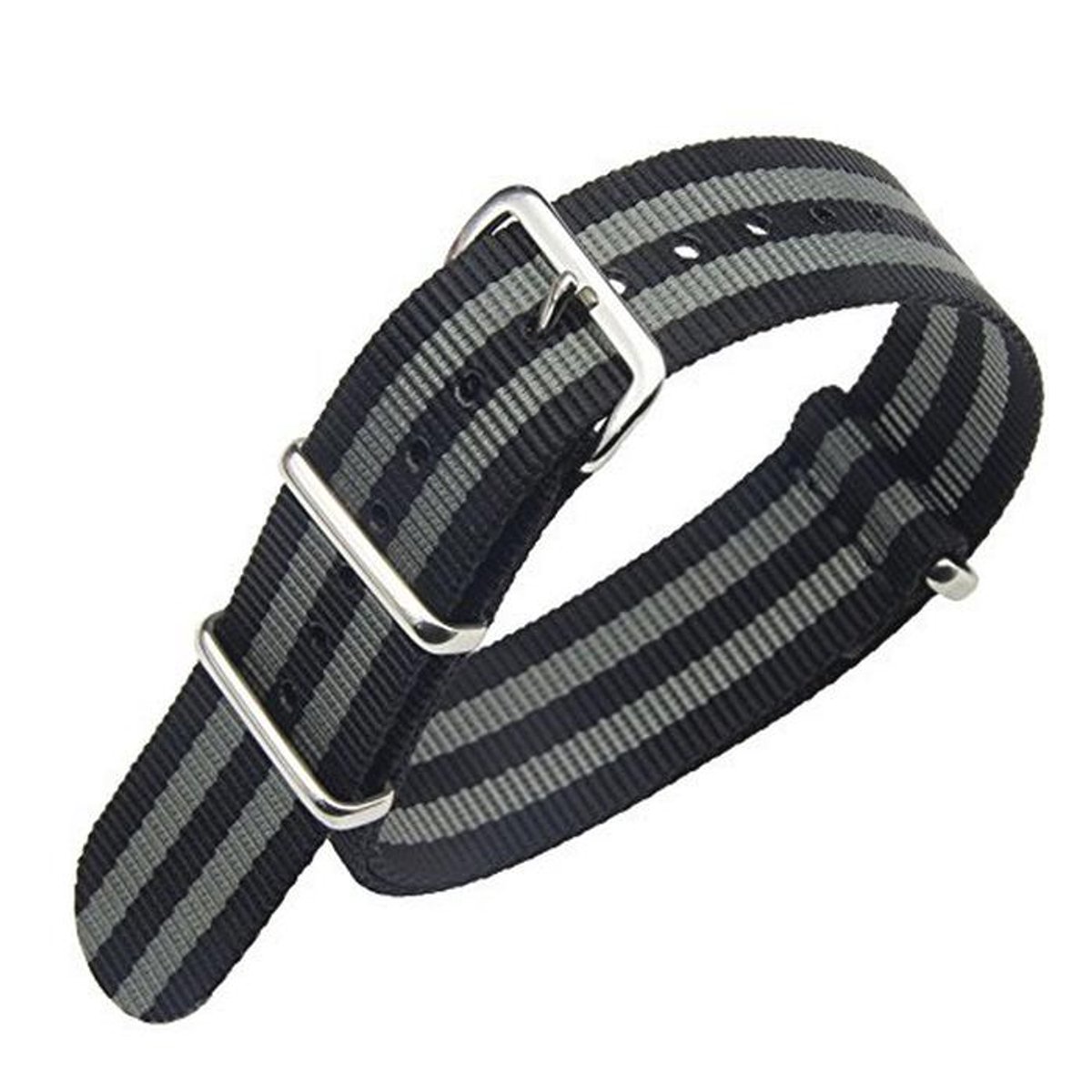 Nylon Horlogebandjes - Duurzame NATO Stijl Vervangbanden voor 16mm, 18mm, 20mm, 22mm, en 24mm