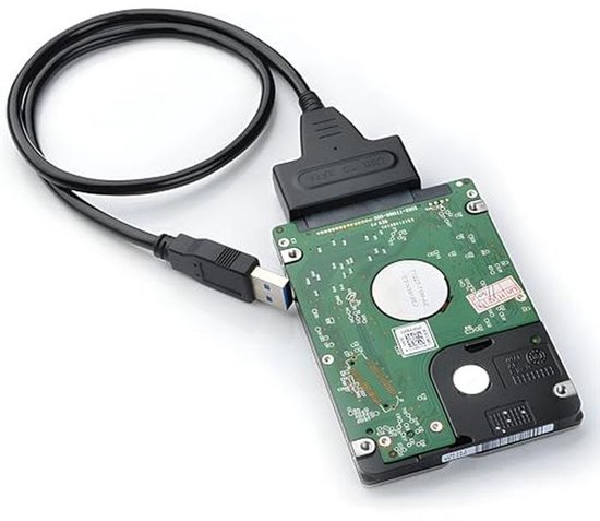 SATA naar USB Adapter - Externe Harde Schijf Kabel - Opslag Uitbreiden - Plug and Play - 2.5 inch - Zwart — afbeelding 5