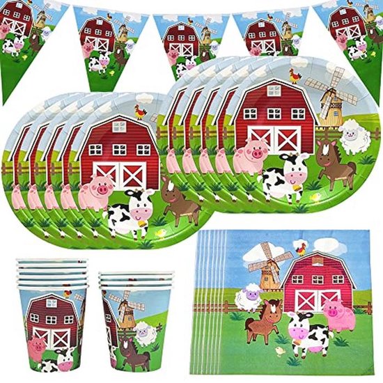 Procos Peppa Pig Feesttafelservies – 6-delige Set – Herbruikbaar – 2 Borden, 2 Kommen, 2 Bekers – Voor Kinderverjaardag