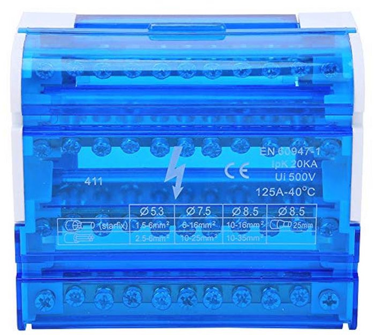 Vierpolige Klemmenblok voor Elektrotechniek - 4-Level Distributie Box