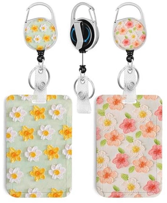 Keycord met badgehouder A6 en insteekkaarten 10 stuks