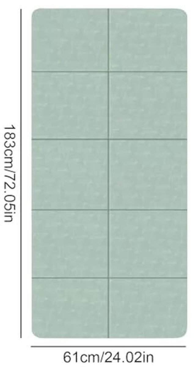 Opvouwbare Yogamat voor Thuis en Reis - Antislip, Draagbaar en Multifunctioneel voor Yoga, Pilates en Fitness — afbeelding 2