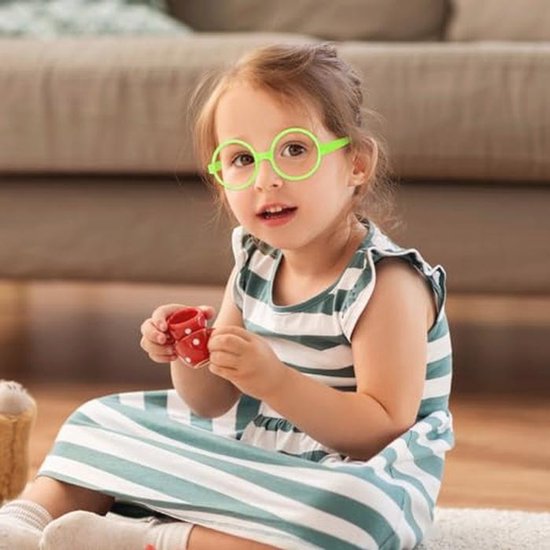 Pack van 6 Ronde Kinderbril - Mode Brillen voor Kinderen, Feestelijke Zonnebrillen in Diverse Kleuren van Merkloos — afbeelding 4