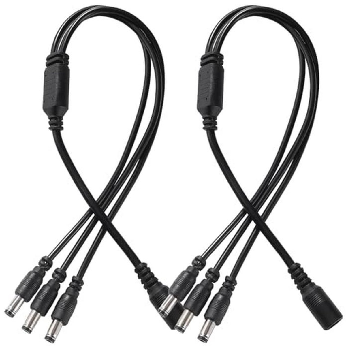DC Voedingssplitterkabel 5.5x2.1 mm 1 Vrouwelijk naar 3 Mannelijk voor CCTV en LED