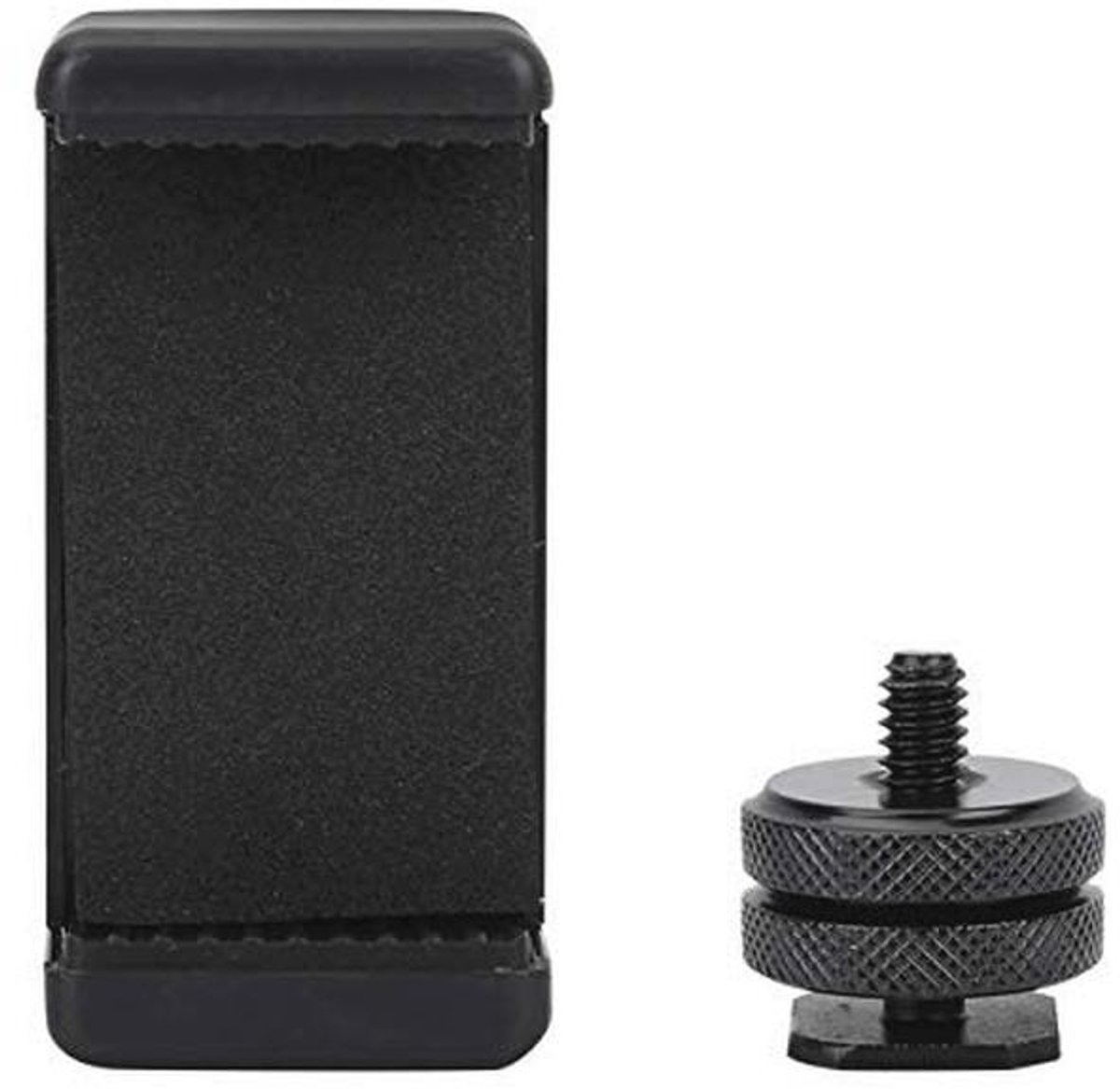 Telefoonhouder voor camera en statief - Universele telefoon clip met hot shoe-adapter