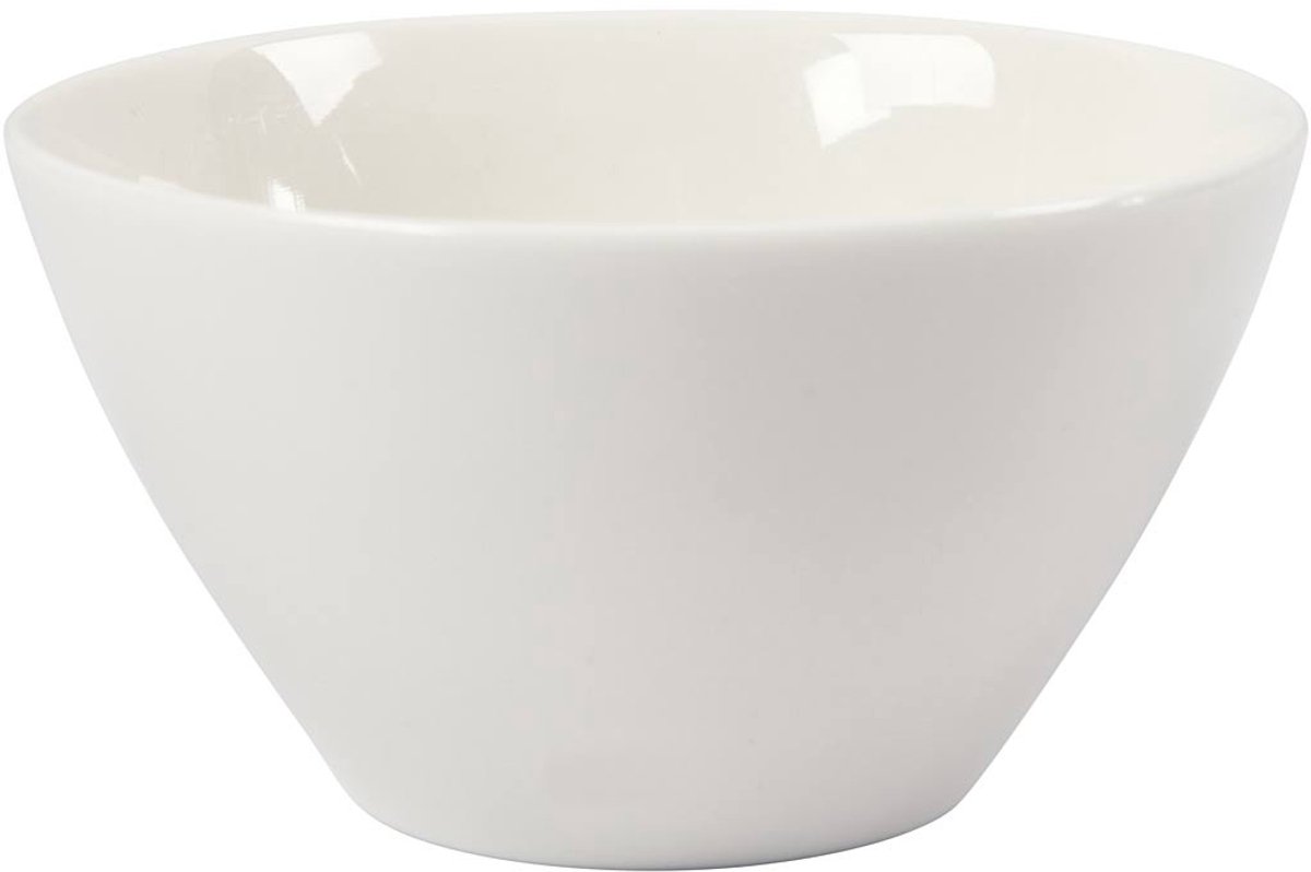 Muesli kom, H: 7 cm, d 12,5 cm, wit, 20 stuk/ 1 doos