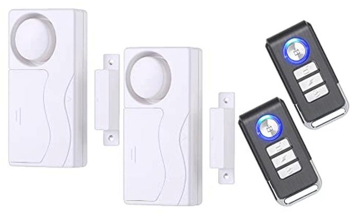 Draadloos deuralarm met afstandsbediening - Magnetische sensor voor huizen en appartementen