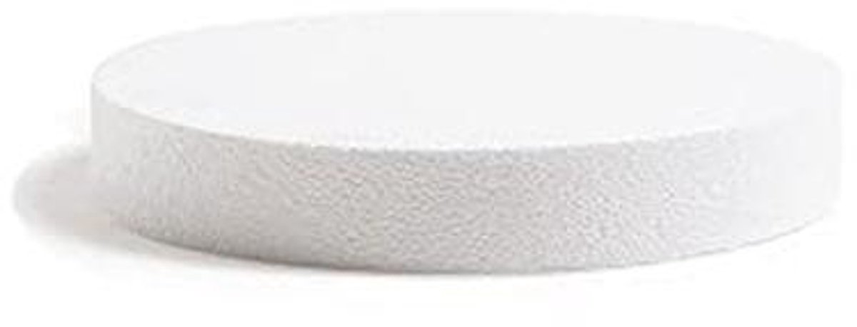 Ronde polystyreen schijf voor etagetaarten - Ø 20 x H 5 cm