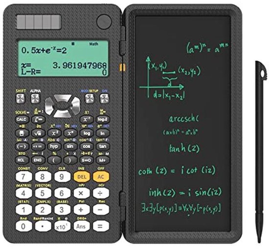 NEWYES Engineering Wetenschappelijke Rekenmachine Met Schrijftablet – 417 Functies, Zonne-energie + Batterij, Opvouwbaar En Draagbaar – Professionele 991ES Plus Voor Studenten