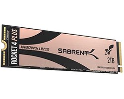 Sabrent 2TB Rocket 4 PLUS NVMe 4.0 Gen4 PCIe M.2 Intern SSD Extreme Performance Solid State Drive R/W 7100/6600MB/s (senaste versionen) (SB-RKT4P-2TB)