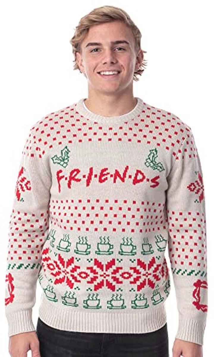 Officiële lelijke kersttrui voor heren met Friends thema