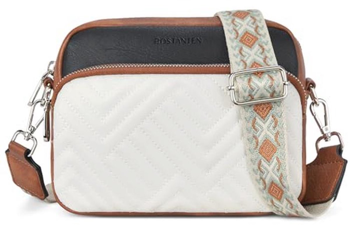 Mobiele Telefoon Schoudertas Dames - Gewatteerde Crossbody Tas met Verstelbare Riem