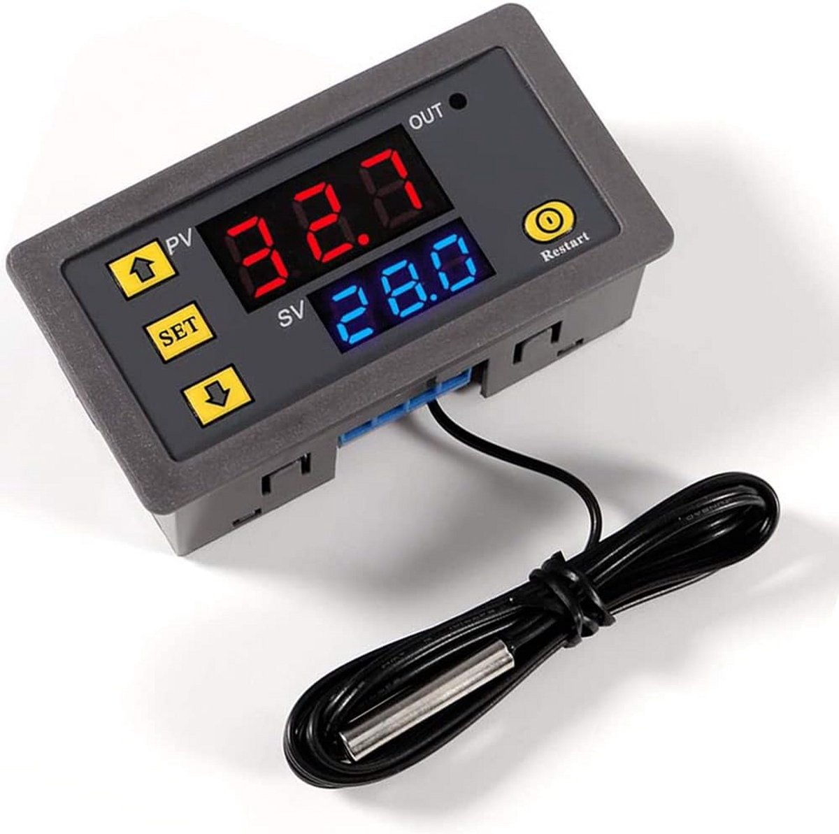 Digitale Temperatuurregelaar met Waterdichte Sonde - Verwarming en Koeling Thermostaat Schakelaar -50℃ tot 110℃