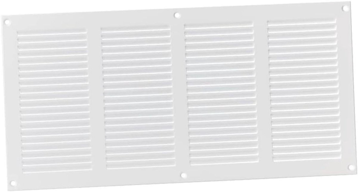 Ventilatierooster 400x200mm met Insectenhor - Stalen Ventilatieroosters voor Toevoer en Afvoer