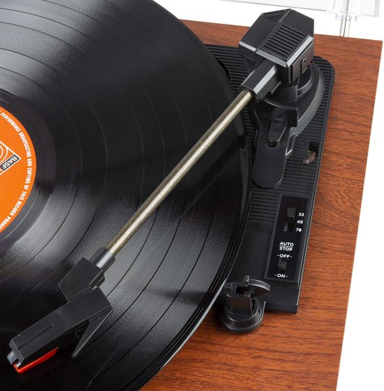 Fenton RP165C stereo platenspeler met Bluetooth en speakers - Kersen Fenton RP165C stereo platenspeler met Bluetooth en speakers - Kersen