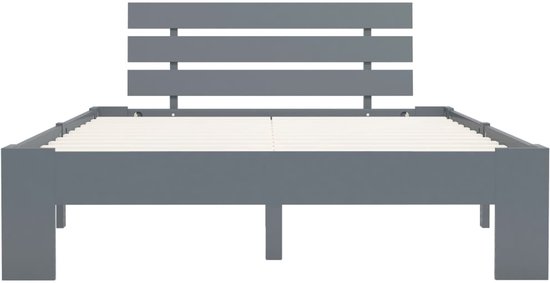 The Living Store Cadre de lit Bois de pin Massief - 213 x 145 x 66 cm - Convient pour matelas 140 x 200 cm