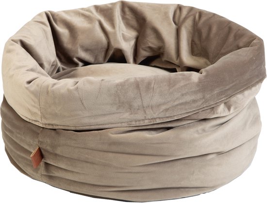 Designed by Lotte Fluco Kattenmand - Fluweel - Velvet - Groen - 45x45x35 cm